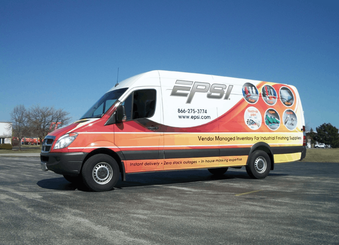 EPSI VMI van for hook replenishment and finishing supply support